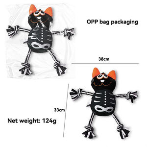 ของเล่นตุ๊กตาสัตว์ประหลาดยิ้มแย้มสำหรับสัตว์เลี้ยง ของขวัญคริสต์มาสและฮาโลวีน ของเล่นเคี้ยวเล่นสำหรับสุนัข ของเล่นสัตว์เลี้ยงแบบเคลื่อนไหวได้ - Product Image 4