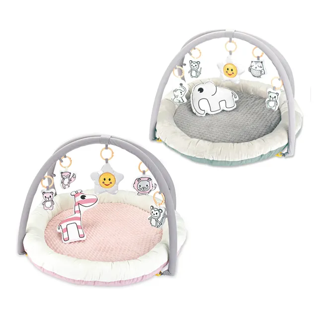 Baby Stuffed Blanket Newborn Gym Hanging Toys Soft Crawling Rugs Folding Baby Play Mat Toys Sleeping Mat With Music