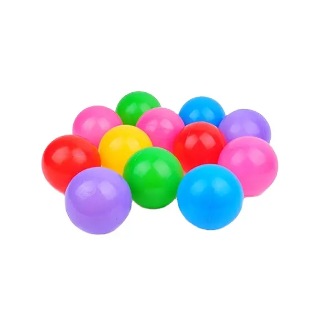 Balles colorées en plastique de couleur perle pour enfants, jouet de jeu en vrac