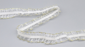 Tốt nhất bán DIY xếp li ren TRIM kim loại gấp đàn hồi <span class=keywords><strong>Webbing</strong></span> cho ăn mặc đồ lót - Product Image 5