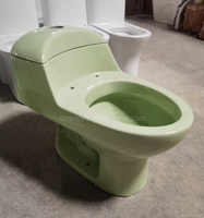Sud-américains vert Sanitarios Inodoro articles sanitaires cuvette de toilette piédestal bassin évier salle de bain une pièce en céramique Wc ensemble de toilette