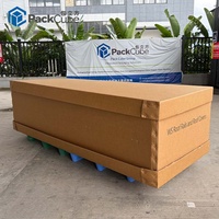 Emballage personnalisé pour systèmes de moteurs automobiles, palette en plastique robuste, boîte d'expédition en carton ondulé, insert en mousse EVA personnalisé, antichoc