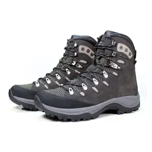 New outdoor hiking boots shoes leather upper shoes for trekking