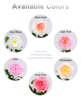 Rose artificielle Real Touch, tige de 67 cm, fausse rose Austin avec feuilles pour vase de maison, bouquet de mariage, décoration de table de fête, arrangement