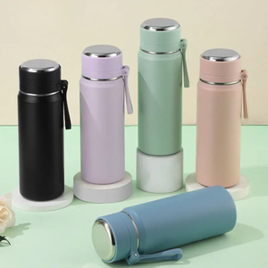 Classical 500ml/600ml Solid Color <b>Bottle</b> With Rope Mother's Day Gift Water <b>Bottle</b> - Product Image 3