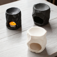 Brûleur d'huiles essentielles en céramique, diffuseur d'aromathérapie zen, décoration minimaliste pour la maison, pour le spa, le yoga, la méditation