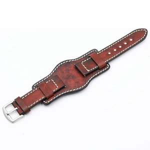 Bracelets de <span class=keywords><strong>montre</strong></span> de luxe en <span class=keywords><strong>cuir</strong></span> vintage en promotion – 20 mm, 22 mm, 24 mm - Product Image 4