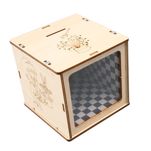 OKYN-G6509 fatto a mano per la scatola magica fai da te giocattoli educativi salvadanaio per gli studenti esperimento interattivo nella gestione del denaro - Product Image 1