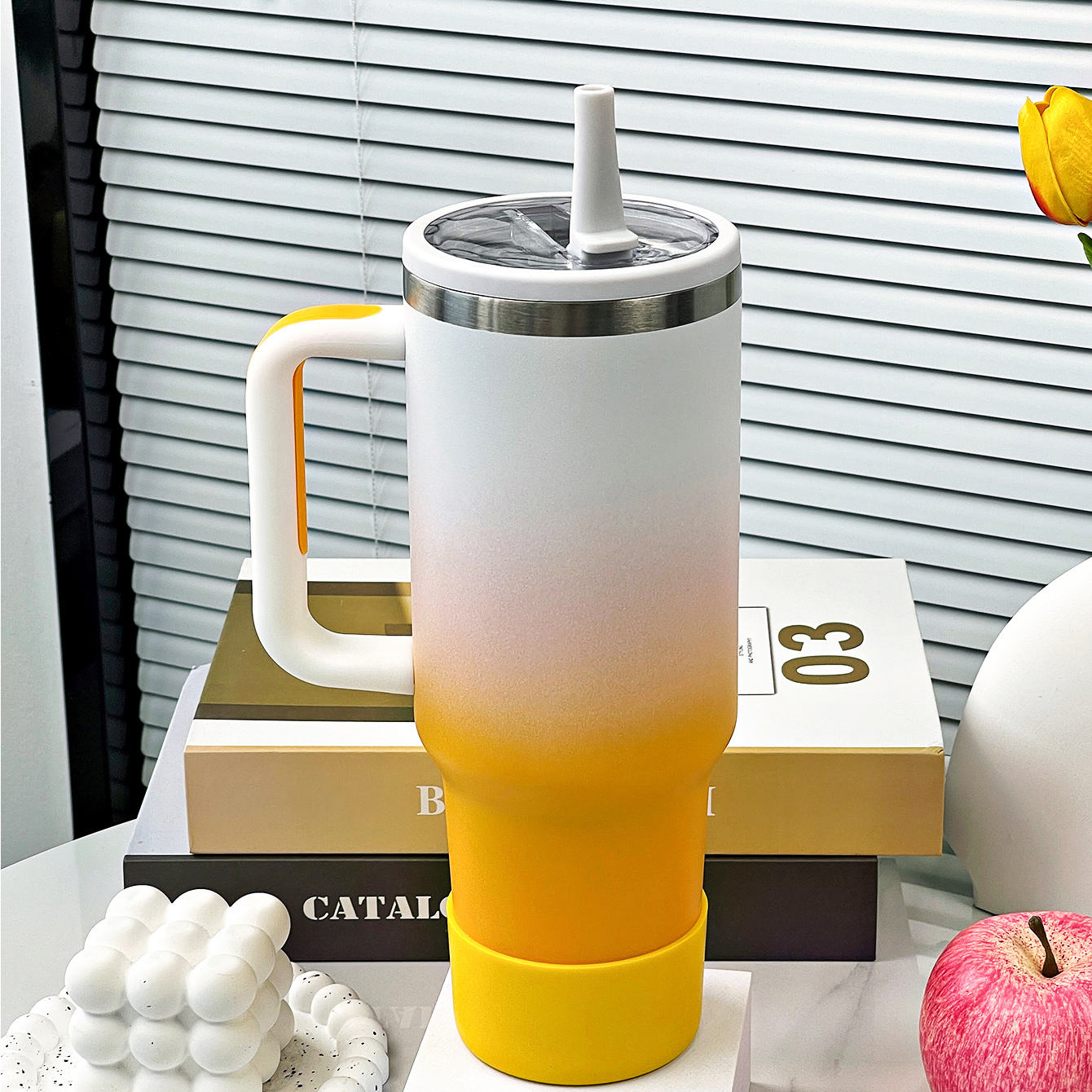 White yellow gradient