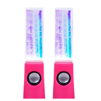 Système audio de danse aquatique carré avec câble USB, fontaine musicale avec lumières LED colorées et haut-parleur