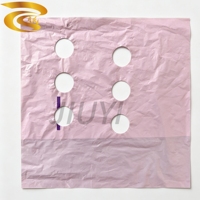 Perforateur à trois trous ronds dentelés de type structure portique pour machine de fabrication de sacs en plastique, tête dentée remplaçable