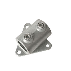 Abrazadera de riel de extremo de diseño personalizado al por mayor accesorios de tubería de patio de recreo de invernadero Fijación de <span class=keywords><strong>Palma</strong></span> lateral - Product Image 1