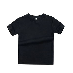 T-shirt à manches courtes 100 % coton pour garçons, anti-transpiration, motif uni, loisirs, vente en gros fabricant - Product Image 4