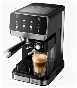เครื่องชงกาแฟเอสเพรสโซ Anbolife OEM&ODM รุ่นขายดีที่สุด ระดับมืออาชีพ กึ่งอัตโนมัติอเนกประสงค์ สำหรับใช้ในบ้าน ดีไซน์ทันสมัย หน้าจอสัมผัส แรงดัน 20 บาร์ - Product Image 1