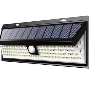 Lampe murale solaire extérieure 120 LED avec détecteur de mouvement, étanche, pour jardin, villa, éclairage de rue - Product Image 1
