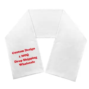 Toptan Custom Made eşarp şal futbol Fan aksesuarları kış eşarp sonbahar kış sıcak örme eşarp erkekler kadınlar için