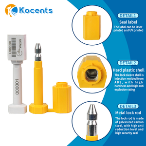 BTS-004 Tùy Chỉnh In Ấn Bolt Con Dấu Dùng Một Lần Cao An Ninh Container Khóa Vận Chuyển Hàng Hóa Chống Trộm Dẫn Con Dấu Cho Xe Tải Kim Loại Bolt Con Dấu - Product Image 3