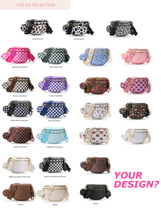 Sac à bandoulière à carreaux pour femmes, sac à main de mode en gros, sacs à bandoulière imperméables pour femmes, sacs à bandoulière en forme de coquille - Product Image 3