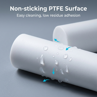 Barre magnétique en PTFE blanc laiteux, tige en polyfluoroéthylène, aimant permanent puissant pour la filtration de batteries et la séparation en laboratoire