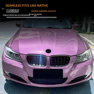 Rejilla Delantera Negra Estilo Riñón de Doble Listón de Plástico ABS para BMW Serie 3 E90 E91 2009-2012 Pre-LCI Modificación de Coche con Luz - Product Image 5