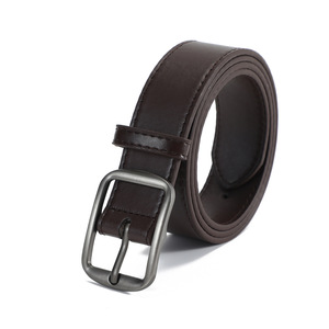 Pu Leather Belt Black <b>Chestnut</b> Alloy Buckle Pin Buckle Multiple Sizes Fall 2025 Wenzhou Origin - Product Image 2