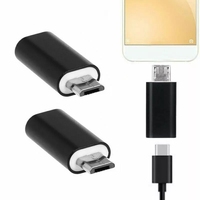 Konektor adaptor tipe-c USB 3.1 Female ke Micro USB Male, konektor adaptor untuk pengisian daya konverter