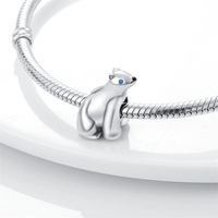 Océan Style Cuivre Charmes 925 Argent Plaque En Laiton DIY Perle Bracelet Dauphin Baleine Pendentif Charmes Ours Polaire Perles