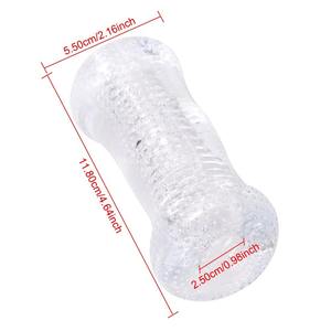 Transparenter Herren Kanten Trainer Cup Delay Mastur bator für Eichel Stimulation und Ausdauer Übung <span class=keywords><strong>Sexual</strong></span> Health Toy - Product Image 6