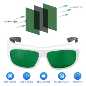 590-690nm od6 Laser bảo vệ an toàn kính kính ánh sáng màu đỏ chặn ống kính laser bảo vệ mắt kính - Product Image 3