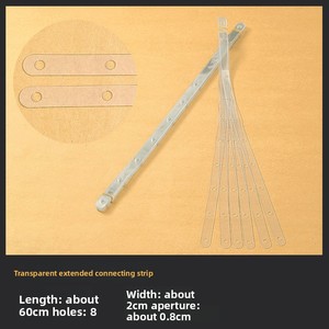 Bande de connexion pour cintres de magasin de vêtements, sangle en cuir, ensemble de pinces pour pantalons, bande de liaison spéciale, chaîne en plastique, sangle transparente 100% - Product Image 6