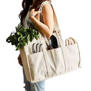 Bolsa de Compras de Lona Reciclada para Supermercados, con Logotipo Impreso Personalizado, Venta al por Mayor de Fábrica, para Alimentos y Verduras - Product Image 1