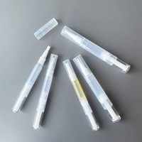 Stylo portable vide en gros de 2 ml, 3 ml, 5 ml pour huile à cuticules, anti-fuite, cosmétique, brillant à lèvres, avec pinceau