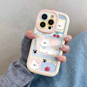 <span class=keywords><strong>Cover</strong></span> TPU cartone animato Terrier bianco dell'altopiano dell'ovest per iPhone 16 Pro Max per <span class=keywords><strong>Apple</strong></span> 15 Pro 14 per le donne 13 con cordino - Product Image 4