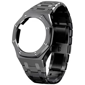 पुरुषों की घड़ियों के लिए GA2100 संशोधन किट स्टेनलेस स्टील घड़ी बेज़ल स्ट्रैप रिप्लेसमेंट सहायक उपकरण GA-2100/GA-2110/GA-B2100