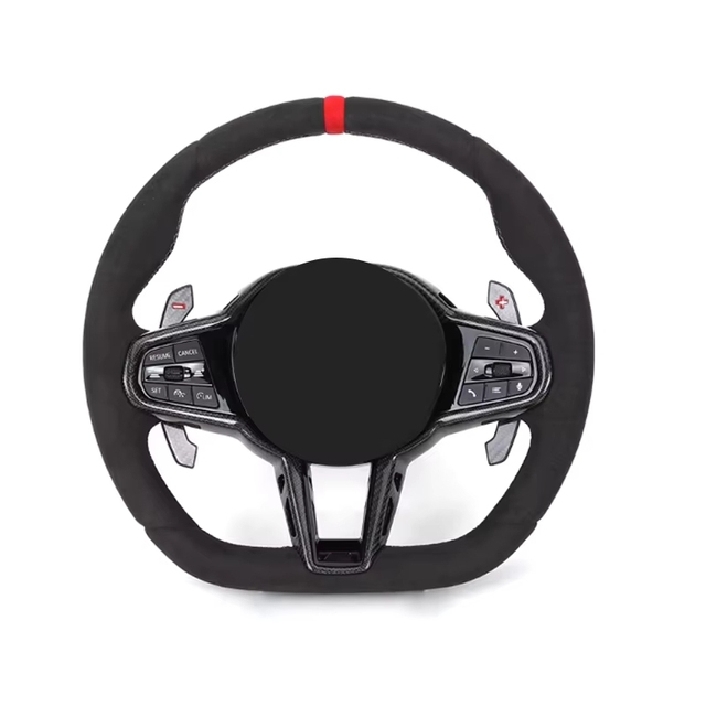 Suitable for Custom Facelift LCI CS Full for 4 Spokes Stitch Color Car Steering Wheel G Series M2 M3 M4 2021