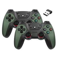 Control de Videojuegos Inalámbrico M8 de Alta Definición para Dos Jugadores con Giroscopio de Seis Ejes y Función Turbo, Compatible con PC