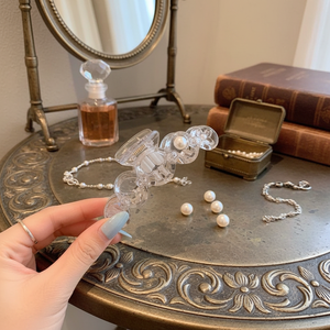 Trending retrò moda a becco d'anatra fiore perla decoratore di eleganti accessori per ragazze vendita calda all'ingrosso elegante metallo retrò PC - Product Image 3