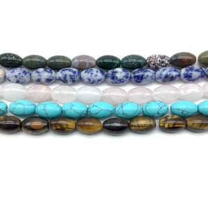 Chaîne de perles en pierre naturelle JD Wholesale, 4-14 mm, perles rondes, cristaux, adaptées à la fabrication de bijoux DIY, <span class=keywords><strong>lave</strong></span>, onyx, jaspe - Product Image 5