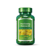 Huile d'Onagre Pure en Gélules 1000mg Pressée à Froid GLA, Marque Privée OEM, Équilibre Hormonal Féminin, Santé de la Peau
