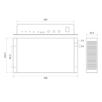 Reproductor multimedia con pantalla LED Huidu, con sistema de control, de modo dual Syn-Asyn caja de envío, con sistema de control