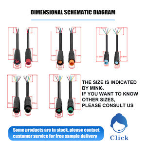IP67 водонепроницаемый ТПУ нейлон 23456 ядро круговой баланс скутер мужской и женский Multipins разъем - Product Image 2