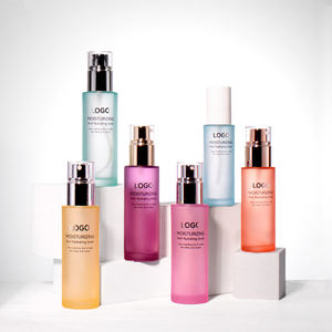 30ml 50ml 60ml 80ml 100mL 120ml cosméticos congelados bomba de loción esmerilado botella de suero conjunto de embalaje con bomba blanca - Product Image 1