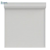 WFKimberley Écran de garage en alliage d'aluminium pour porte roulante transparente en cristal pour une utilisation extérieure dans les centres commerciaux et les garages
