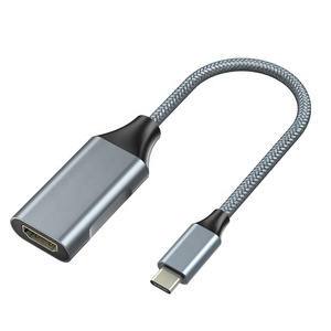 HDCP 4K 30Hz 60hz usb 3.1 <span class=keywords><strong>usbc</strong></span> usb-c <span class=keywords><strong>vers</strong></span> femelle <span class=keywords><strong>hdmi</strong></span> hdtv câble tv 4k Type c <span class=keywords><strong>vers</strong></span> <span class=keywords><strong>HDMI</strong></span> câbles convertisseur type-c <span class=keywords><strong>vers</strong></span> <span class=keywords><strong>hdmi</strong></span> adaptateur - Product Image 1