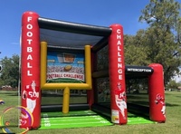 Ballon de Rugby gonflable commercial cible Double terrain de Football défi Football Football lancer jeu d'interception