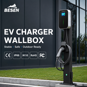 Estación de carga <span class=keywords><strong>para</strong></span> <span class=keywords><strong>vehículos</strong></span> <span class=keywords><strong>eléctricos</strong></span>, el mejor cargador EV 32A Wallbox Pile 7kw tipo 2 - Product Image 4
