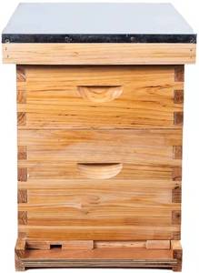 Promotion : Ruche Langstroth à 2 niveaux non assemblée, complète avec 20 cadres, boîte moyenne et super boîte - Revêtement en cire, état neuf - Product Image 4