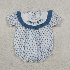 Nueva Llegada Ropa Infantil al por Mayor, Romper para Bebés Niñas con Estampado Floral y la Frase I LOVE DAD - Product Image 3