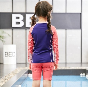 Top Quality Children 2 Piece <strong>Swim</strong> <strong>Set</strong> <strong>Boys</strong> Girls Wet Suit Sun Block Long Sleeve Kids Diving Suit Split Swimsuit - Product Image 5