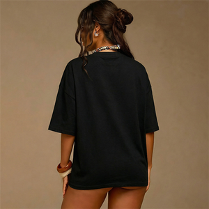 T-shirts décontractés pour femme, imprimé créatif coloré, col rond, manches courtes, style estival polyvalent, t-shirts basiques simples - Product Image 4